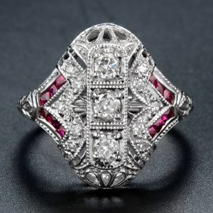 Ruby Diamond Engagement Ring (R1879)