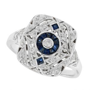 Diamond Sapphire Ring (R2363)