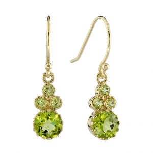 Peridot Drop Earrings (E0236)