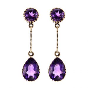 Amethyst Drop Earrings (E0313)