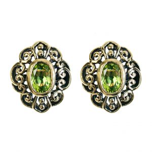 Peridot Stud Earrings (E0460)