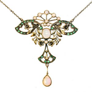 Opal Emerald Necklace (N0429)