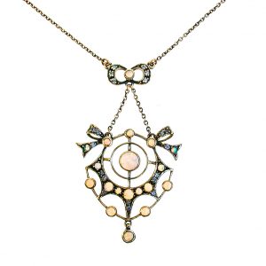 Opal Diamond Necklace (N0452)