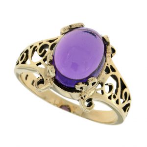 Amethyst Solitaire Ring (R0536)