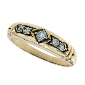 Blue Topaz Eternity Ring (R0872)