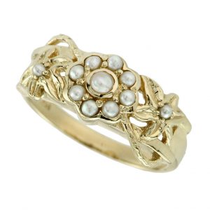 Pearl Halo Ring (R0897)