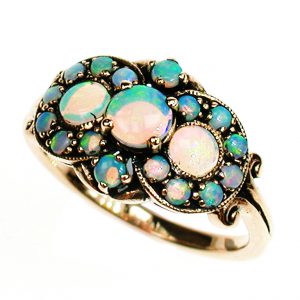 Opal Halo Halo Ring (R0956)