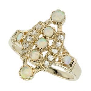 Opal Diamond Cocktail Ring (R1064)