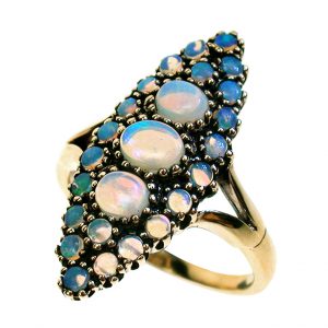 Opal Three Stone Ring (R1194)