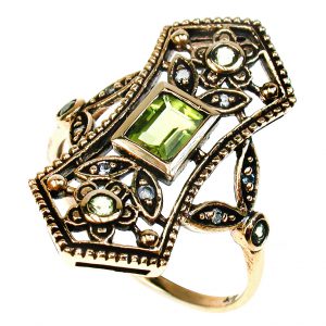 Peridot Diamond Engagement Ring (R1320)