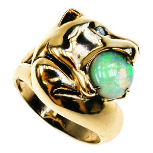 Opal Diamond Solitaire Ring (R1340)