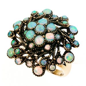 Opal Cluster Ring (R1351)