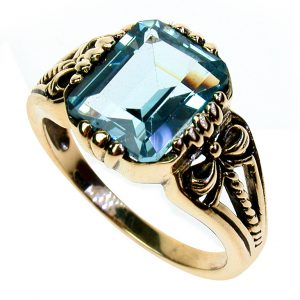 Blue Topaz Solitaire Ring (R1394)