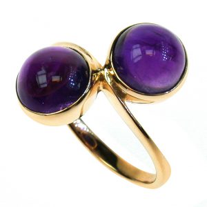 Cabochon Amethyst Ring (R1403)