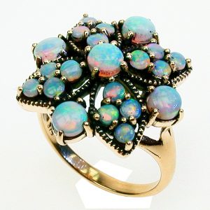 Opal Halo Halo Ring (R1428)