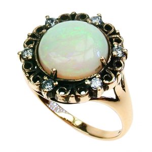 Opal Diamond Solitaire Ring (R1433)