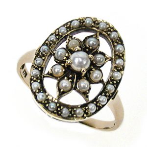 Pearl Halo Ring (R1570)