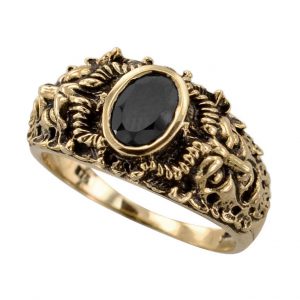 Onyx Engagement Ring (R1839)