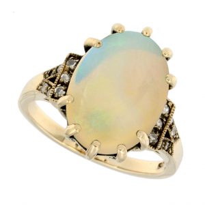 Opal Diamond Solitaire Ring (R2392)