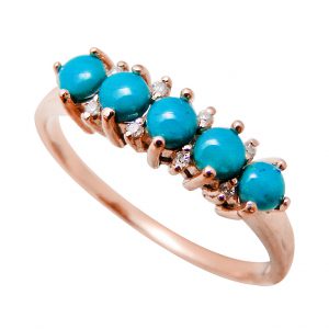 Turquoise Diamond Eternity Ring (R2471)