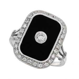 Diamond Onyx Ring (R3239)