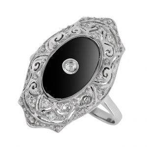 Diamond Onyx Ring (R3447)