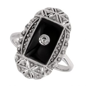 Diamond Onyx Ring (R3448)
