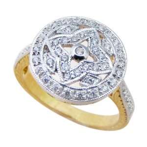 Diamond Cluster Halo Ring (R2219)