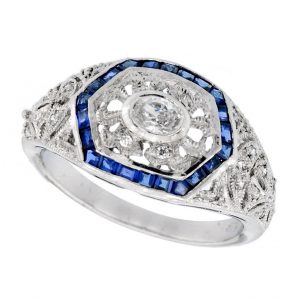 Diamond Sapphire Ring (R2373)