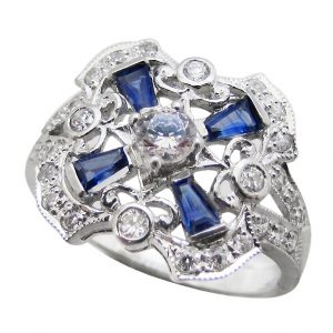 Diamond Sapphire Ring (R2421)