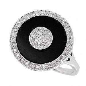 Diamond Onyx Ring (R2560)