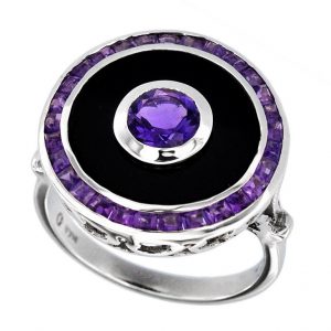Amethyst Onyx Ring (R2562)