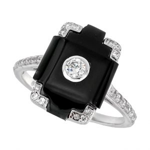 Diamond Onyx  Ring (R3191)