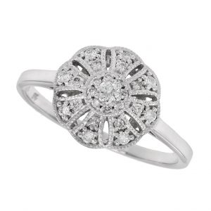 Diamond Engagement Halo Ring (R3645)