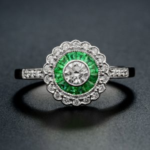 Emerald Diamond Ring (R3766-020)