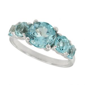 Blue Topaz Eternity Ring (R3844)