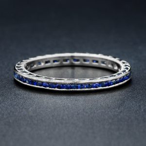 Blue Sapphire Eternity Ring (R3194-S70)