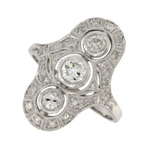 Diamond Three Stone Ring (R1517)