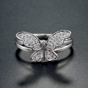 Diamond Butterfly Ring (R1982)