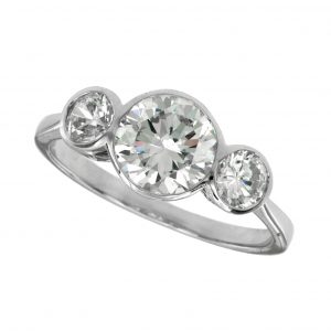 Diamond Three Stone Ring (R2570)