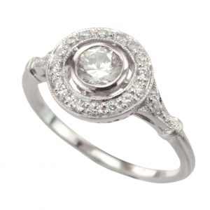 Diamond Halo Engagement Ring (R2698)
