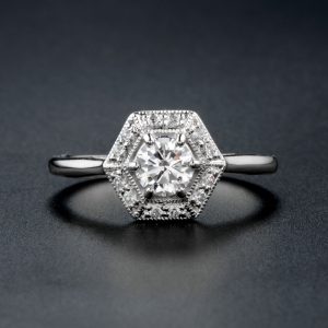 Diamond Halo Engagement Ring (R3928)