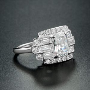 Alternative view of Diamond Halo Ring (R4160)