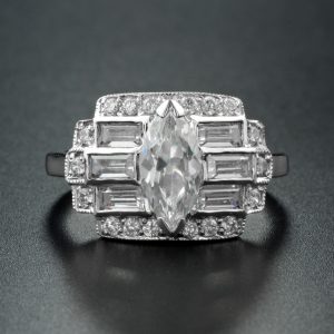 Alternative view of Diamond Halo Ring (R4161)