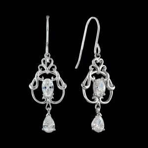 Diamond Dangle Earrings (E0701)