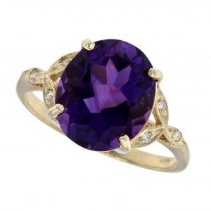 Amethyst Solitaire Ring (R0609)