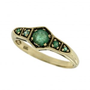 Emerald Solitaire Ring (R0870-CC)