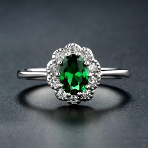 Emerald Diamond Cocktail Ring (R1144)