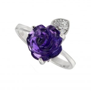 Amethyst Diamond Ring (R2513)