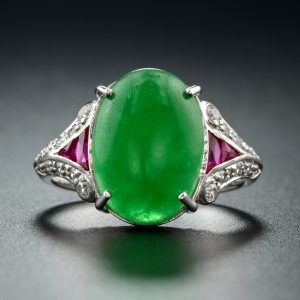 Jade Onyx Solitaire Ring (R2827-S)